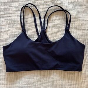 Fabletics Navy Blue Double Strap Sports Bra